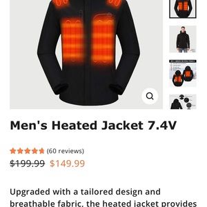 Mens Venustas heated jacket XL